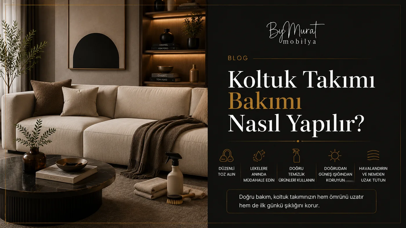 Koltuk Takımı Bakımı Nasıl Yapılır?